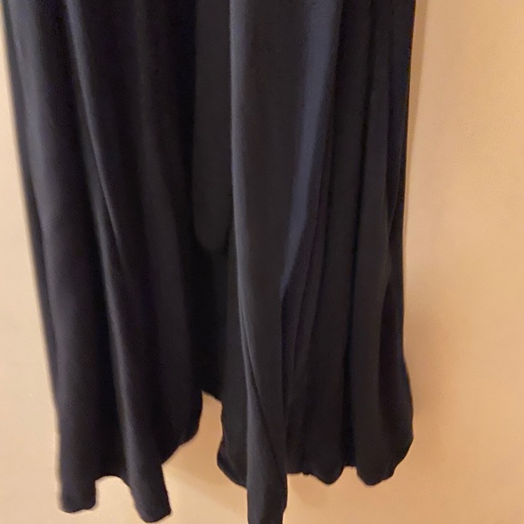 Black short sleeved bamboo cardigan with belt size medium - Picture 3 of 12